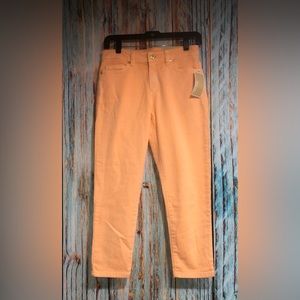 MICHAEL KORS Women’s Mid Rise IZZY CROPPED Skinny Jeans Sz 4 Cotton Blend NWT.